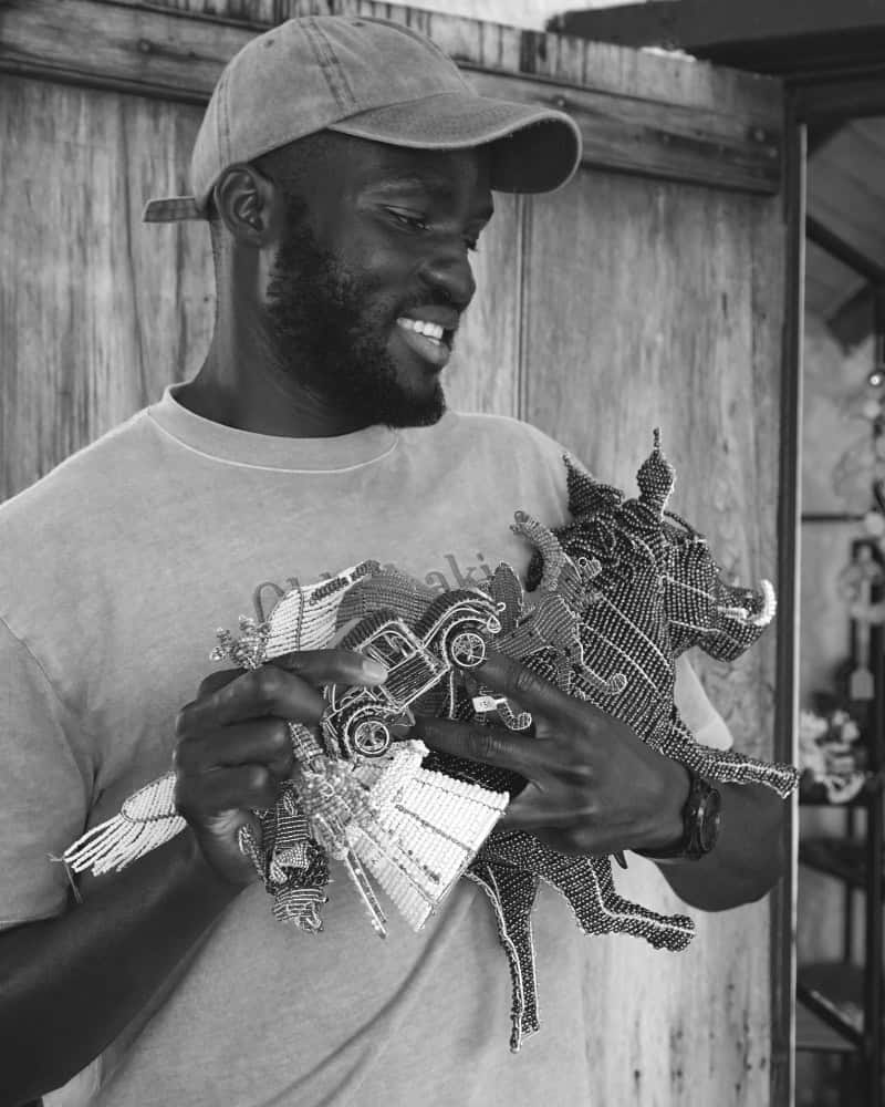 Tinashe Kachama, founder of Paivepo Art and Decor, at his studio in Old Nick Village Plettenberg Bay